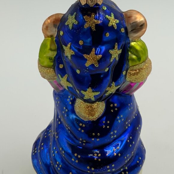 Vintage Christopher Radko Mouse Magic Merlin Glass Retired Christmas Ornament - Picture 4 of 6